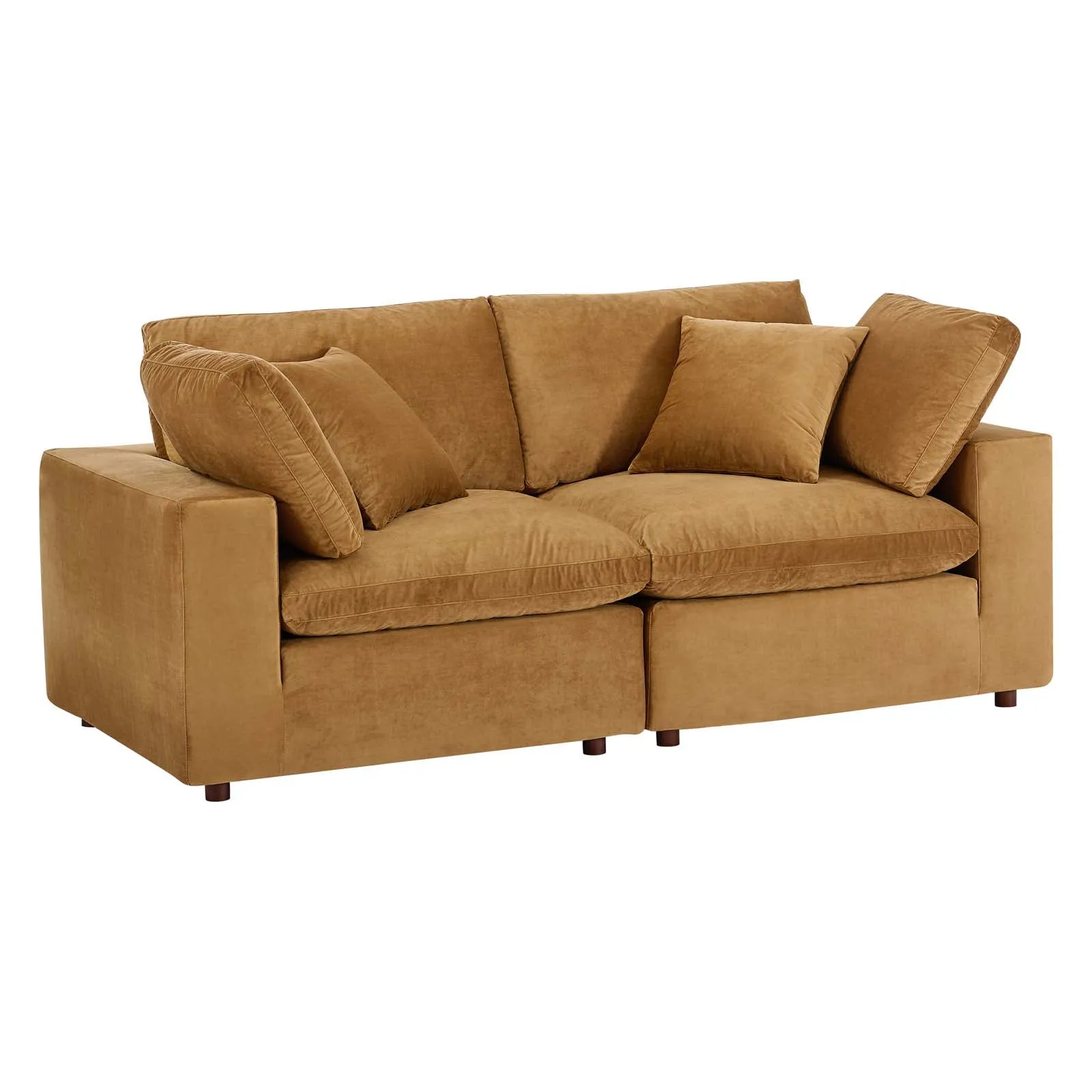 Commix Down Filled Overstuffed Performance Velvet Loveseat by Modway