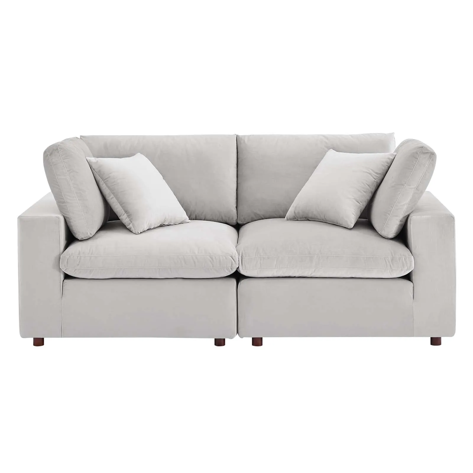 Commix Down Filled Overstuffed Performance Velvet Loveseat by Modway