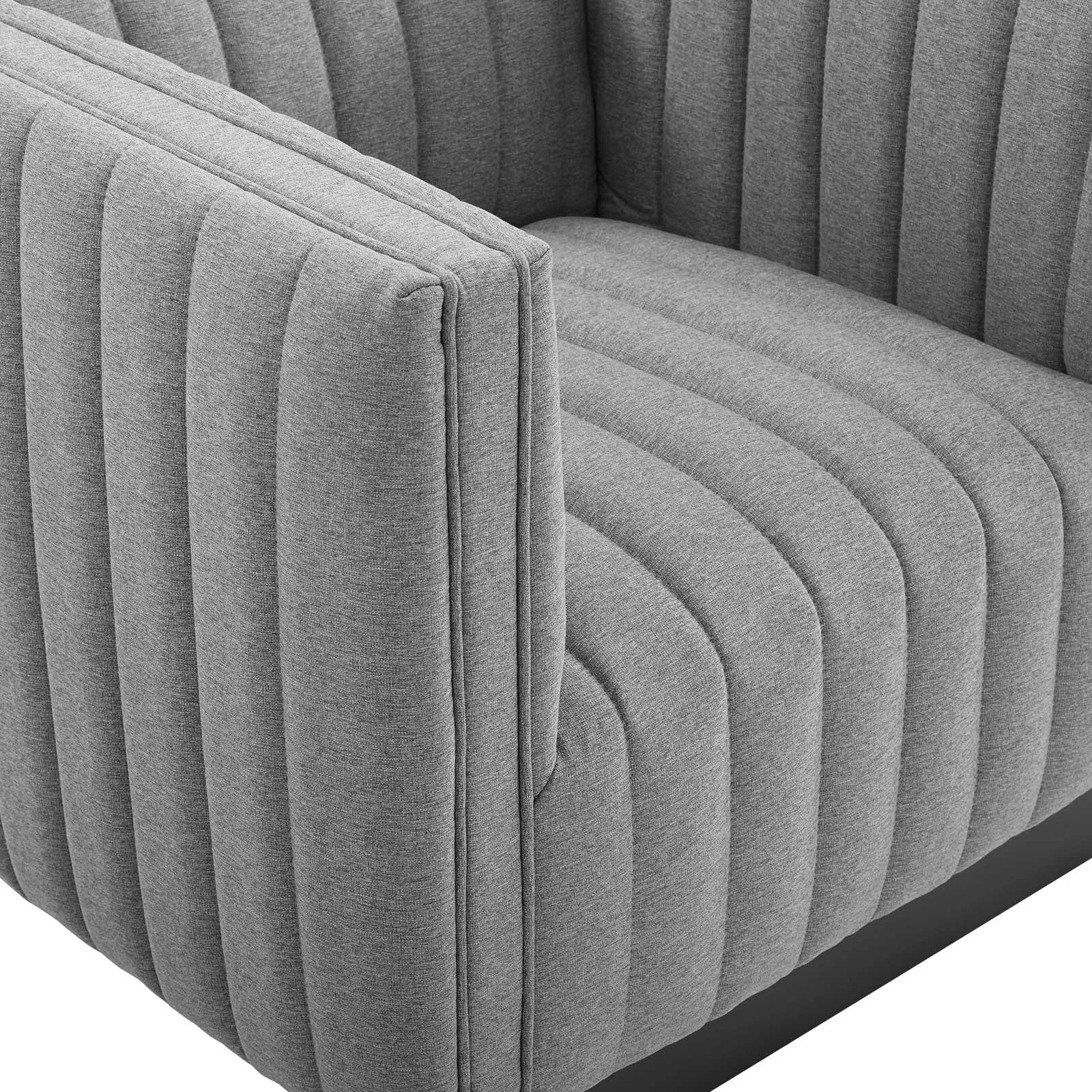 Conjure Tufted Armchair Upholstered Fabric Set of 2 by Modway