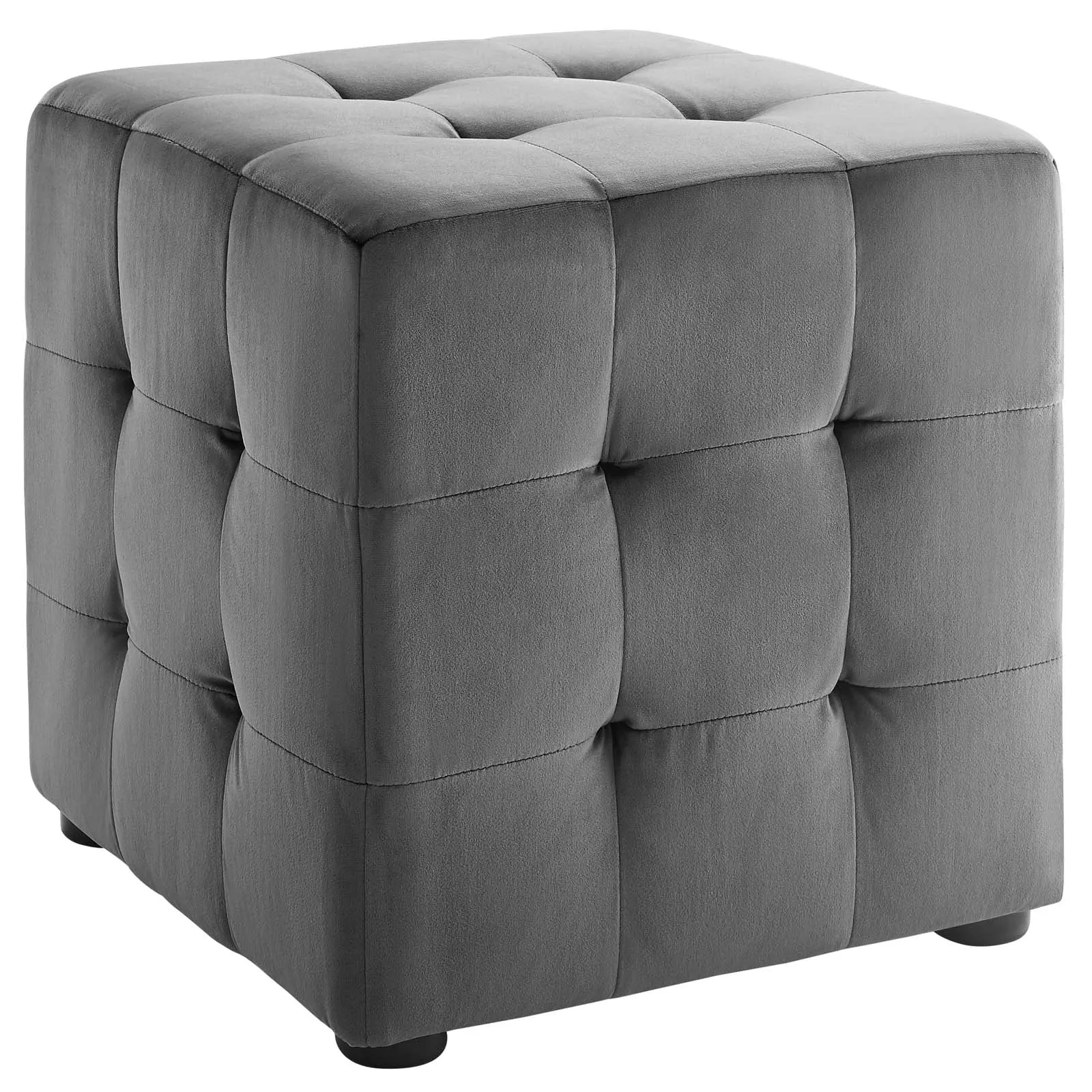 Contour Tufted Cube Performance Velvet Ottoman by Modway