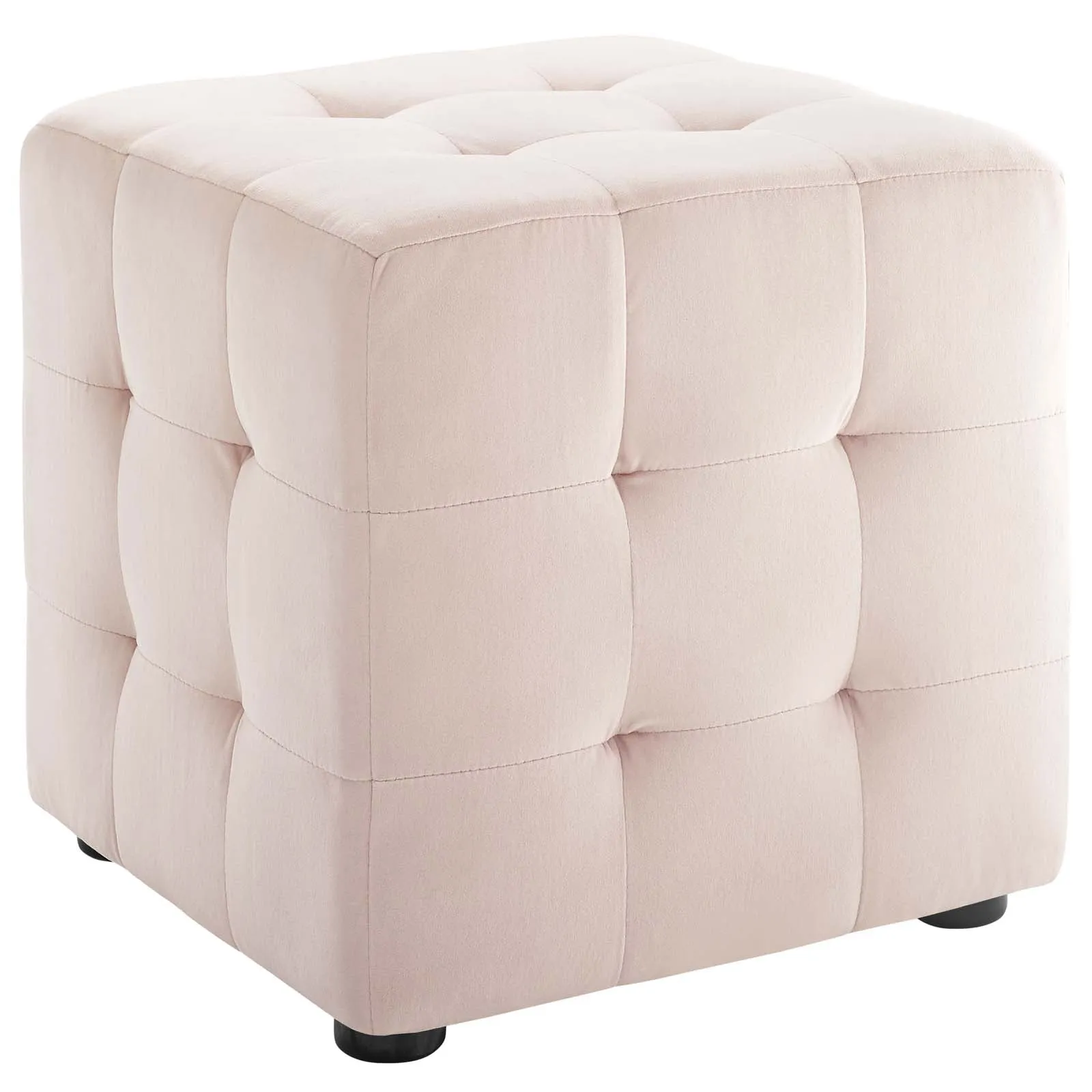 Contour Tufted Cube Performance Velvet Ottoman by Modway