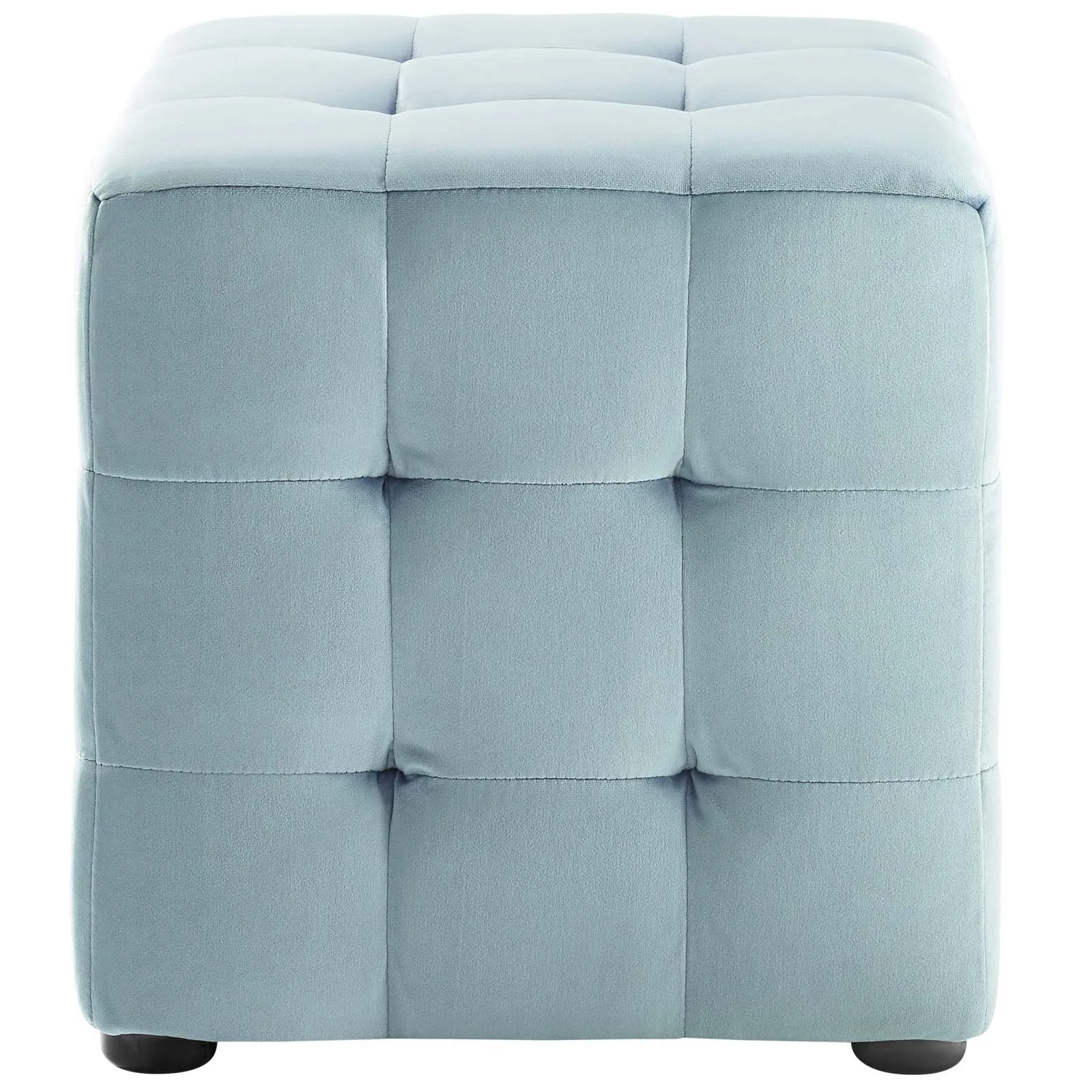 Contour Tufted Cube Performance Velvet Ottoman by Modway