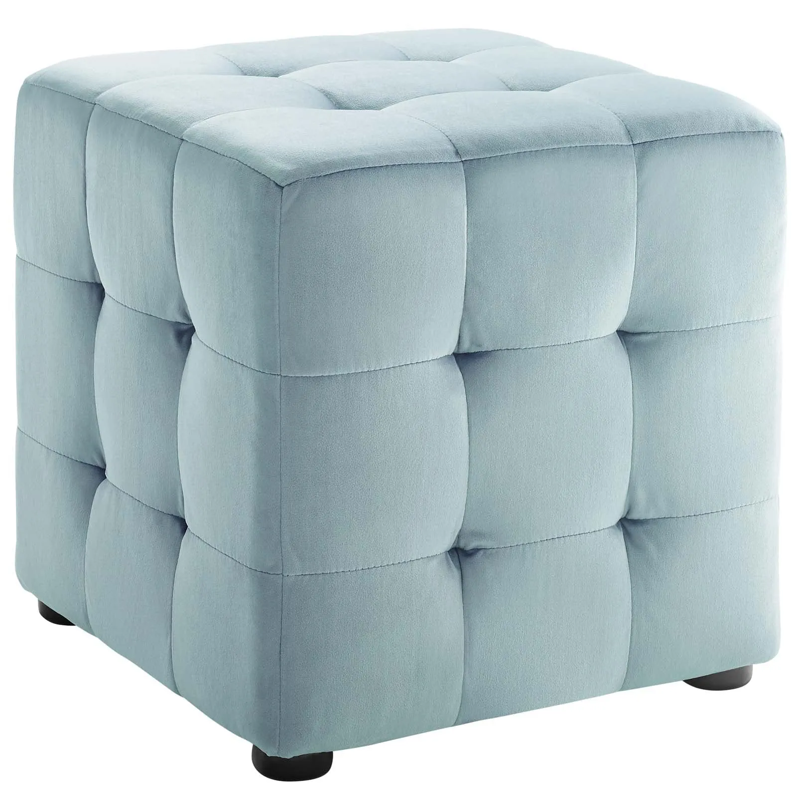 Contour Tufted Cube Performance Velvet Ottoman by Modway