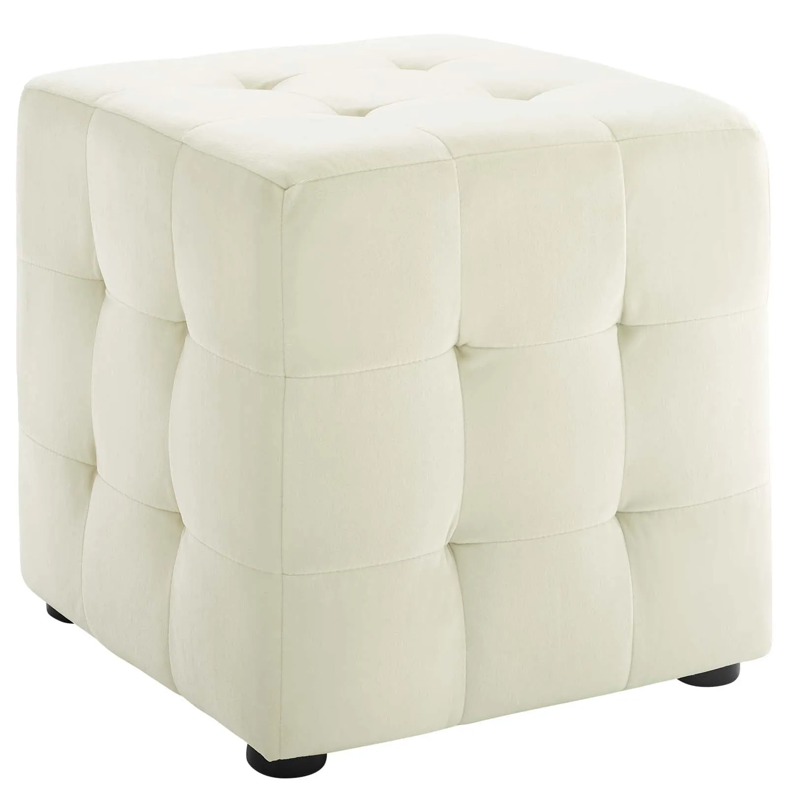 Contour Tufted Cube Performance Velvet Ottoman by Modway