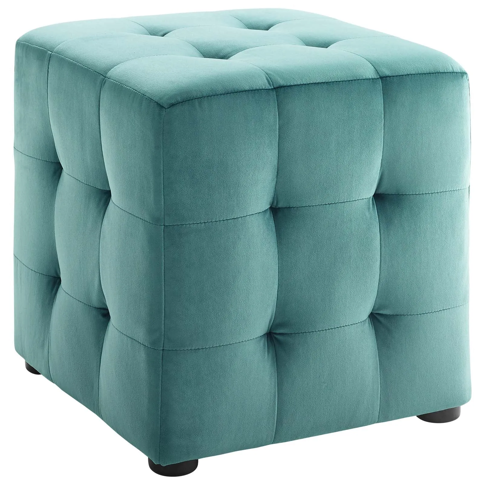 Contour Tufted Cube Performance Velvet Ottoman by Modway