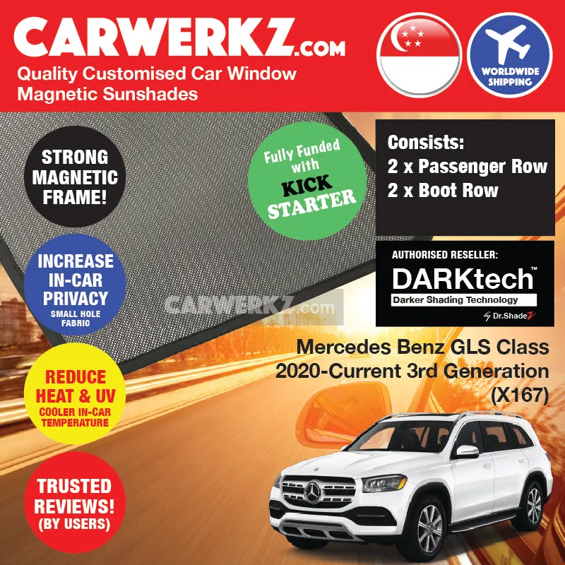 Dr Shadez DARKtech Mercedes Benz GLS Class 2020-Current 3rd Generation (X167) Germany SUV Customised Window Magnetic Sunshades