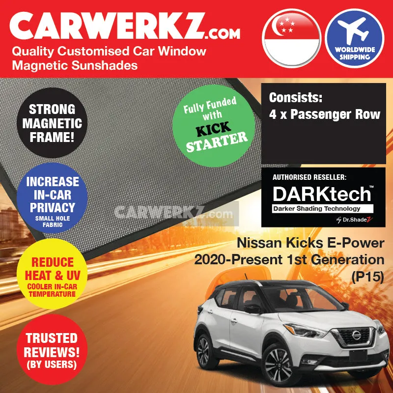 Dr Shadez DARKtech Nissan Kicks 2016-Current 1st Generation (P15/D15) Japan SUV Customised Window Magnetic Sunshades