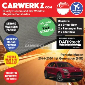 Dr Shadez DARKtech Porsche Macan 2014-2023 1st Generation (95B) Germany SUV Customised Window Magnetic Sunshades