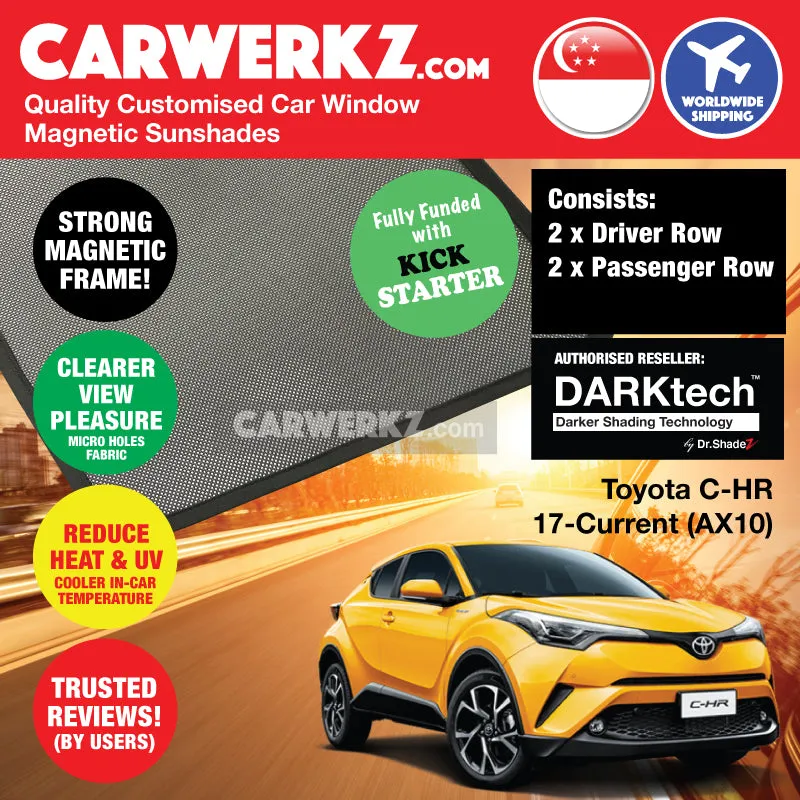 Dr Shadez DARKtech Toyota C-HR CHR 2017-Current 1st Generation (AX10) Japan SUV Customised Window Magnetic Sunshades