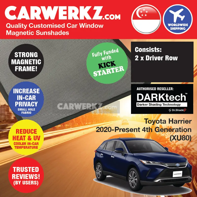 Dr Shadez DARKtech Toyota Harrier 2020-Current 4th Generation (XU80) Japan SUV Customised Window Magnetic Sunshades