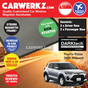 Dr Shadez DARKtech Toyota Raize 2019-Current 1st Generation (A200) Japan SUV Customised Car Window Magnetic Sunshades