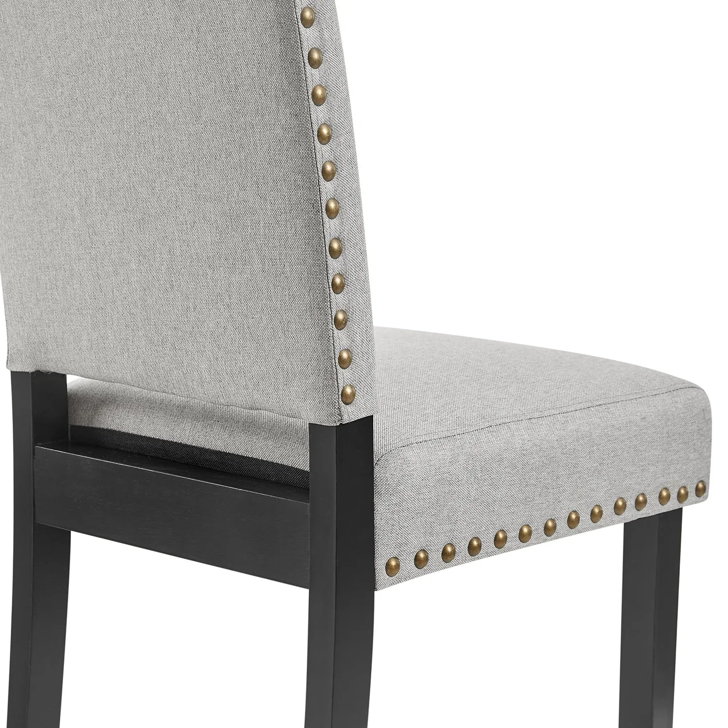 Draycott Set of 2 Grey Fabric Dining Chairs