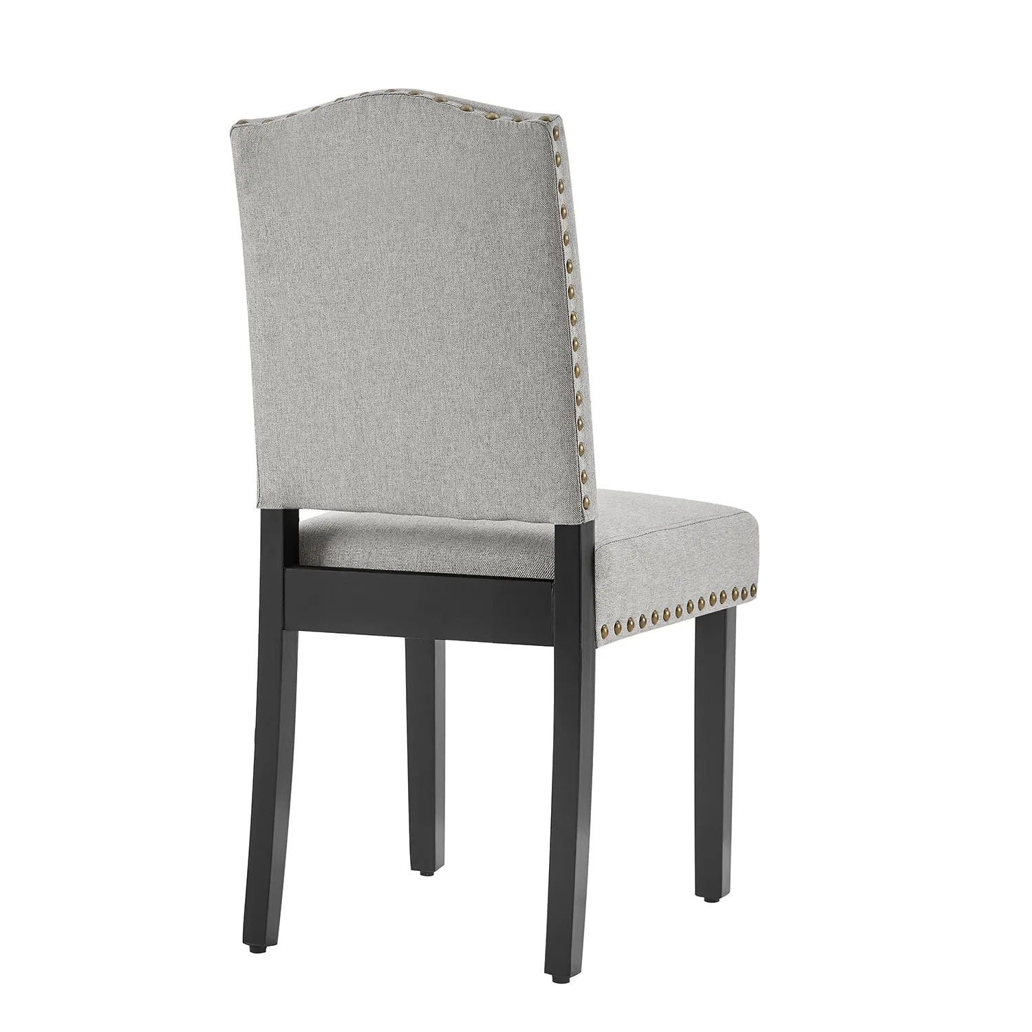 Draycott Set of 2 Grey Fabric Dining Chairs