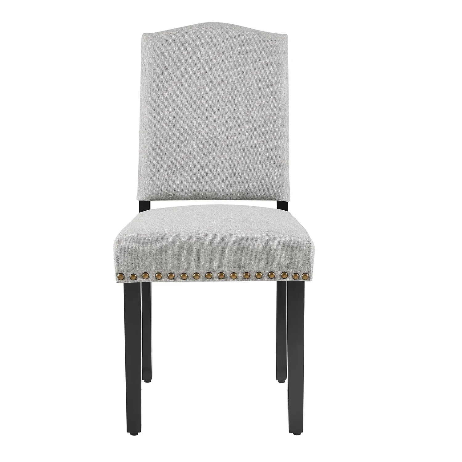 Draycott Set of 2 Grey Fabric Dining Chairs