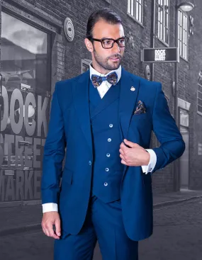 FLORENCE 3 PC SAPPHIRE REGULAR FIT SUIT