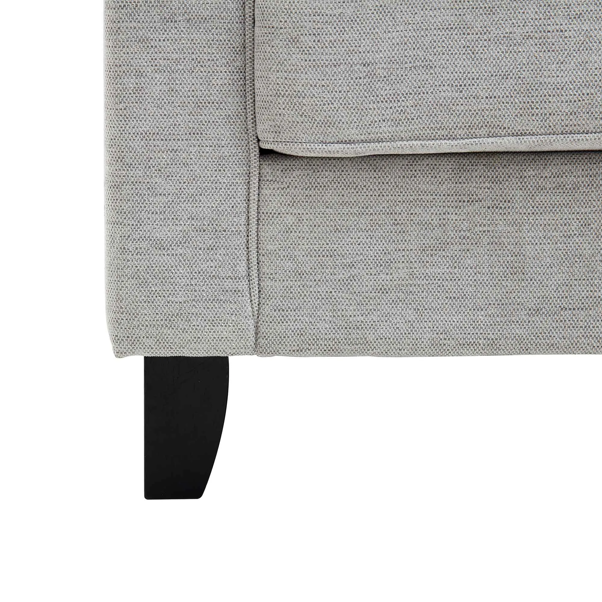 Harper 2-Seater Slope Arm Grey Woven Fabric Sofa