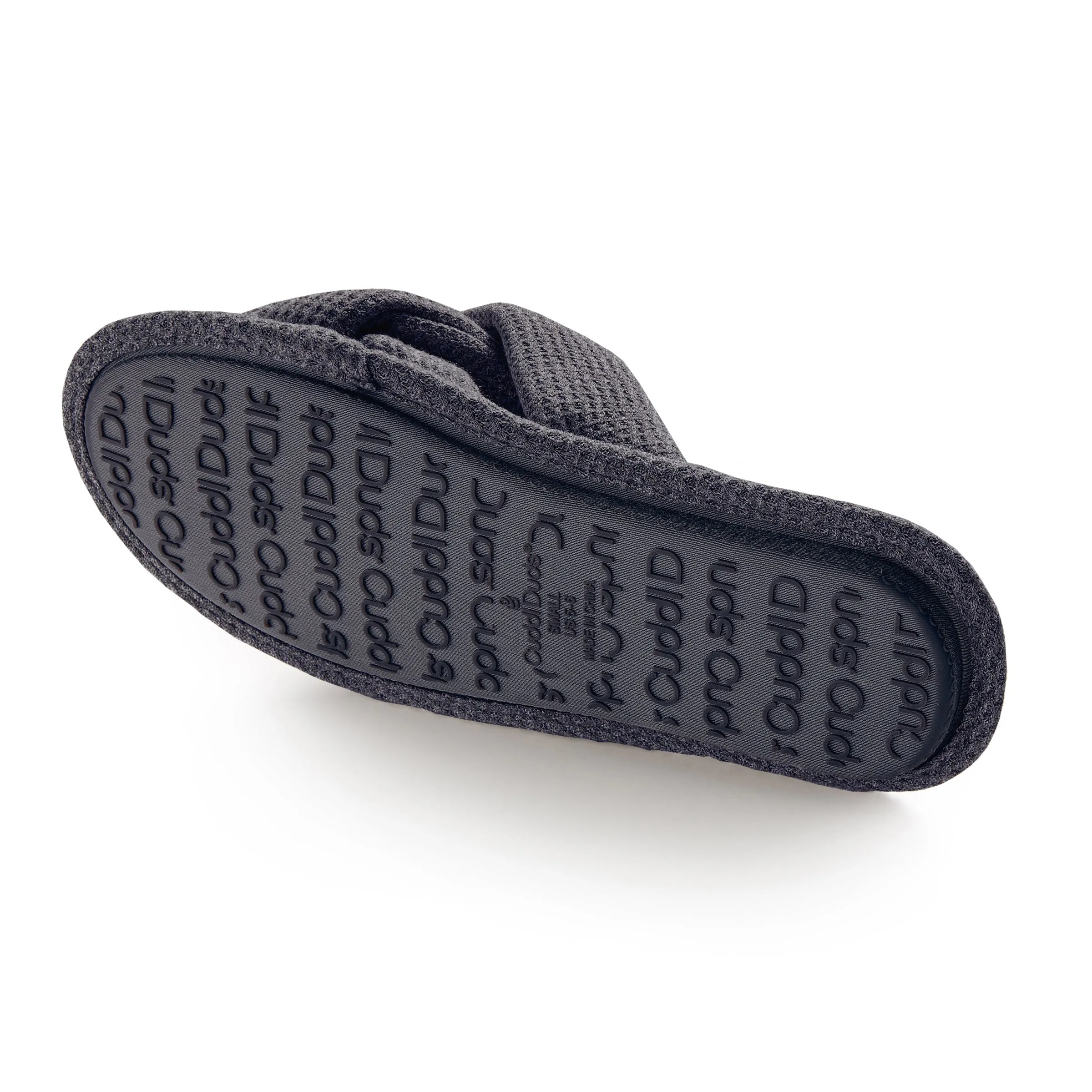 Heather Waffle Braid Slide Slipper