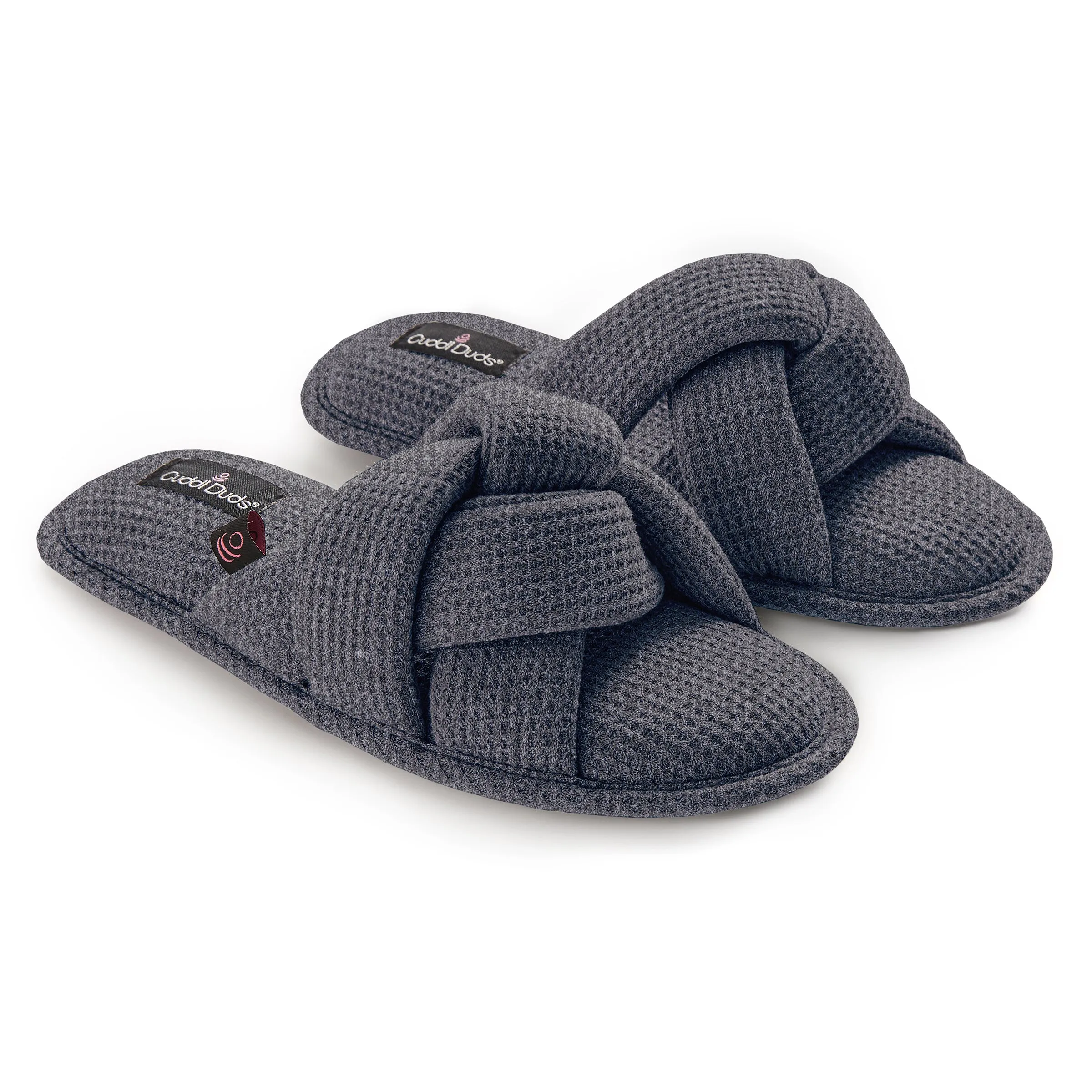 Heather Waffle Braid Slide Slipper