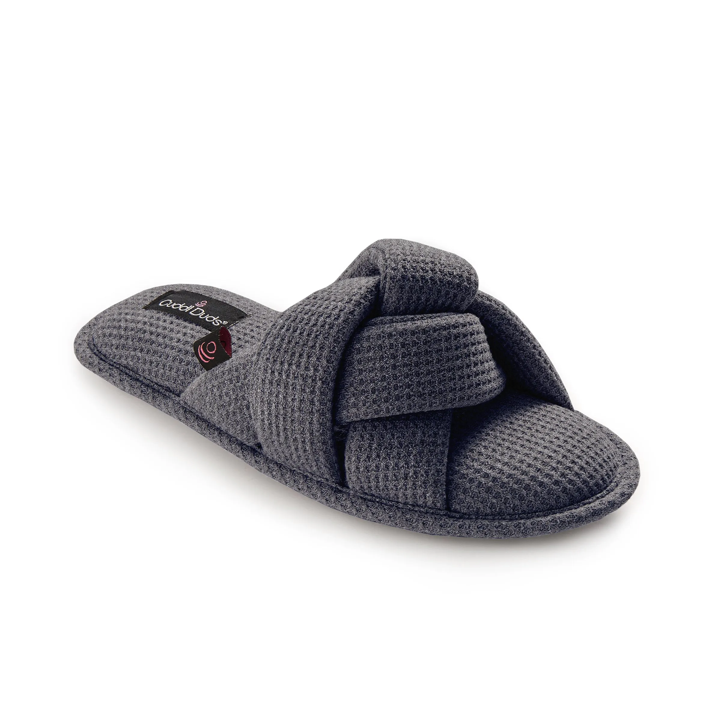 Heather Waffle Braid Slide Slipper