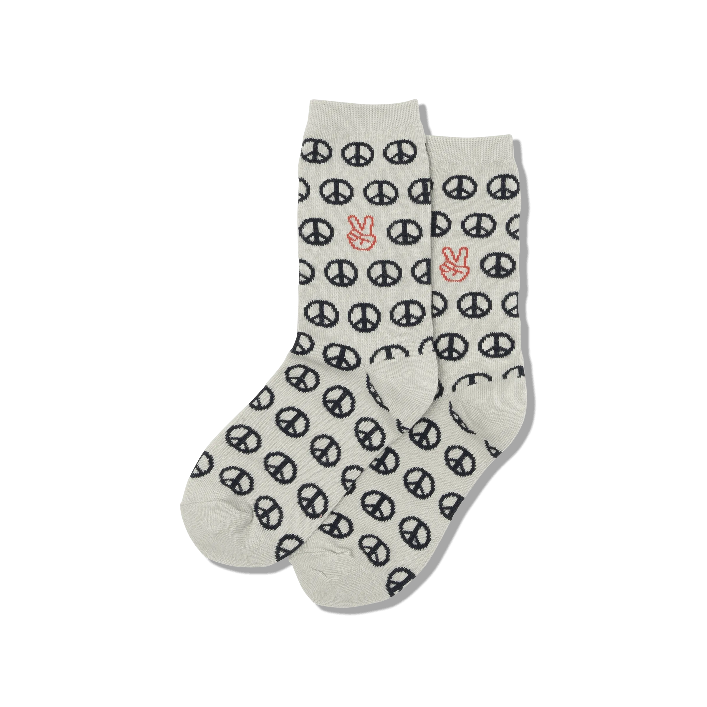 HOTSOX Kid's Peace Signs Crew Socks