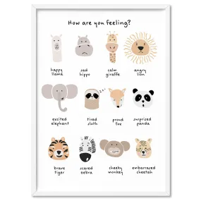 How Are You Feeling Chart - Art Print