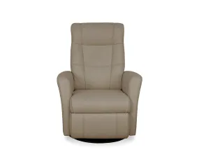 Lathan Manual Leather Recliner