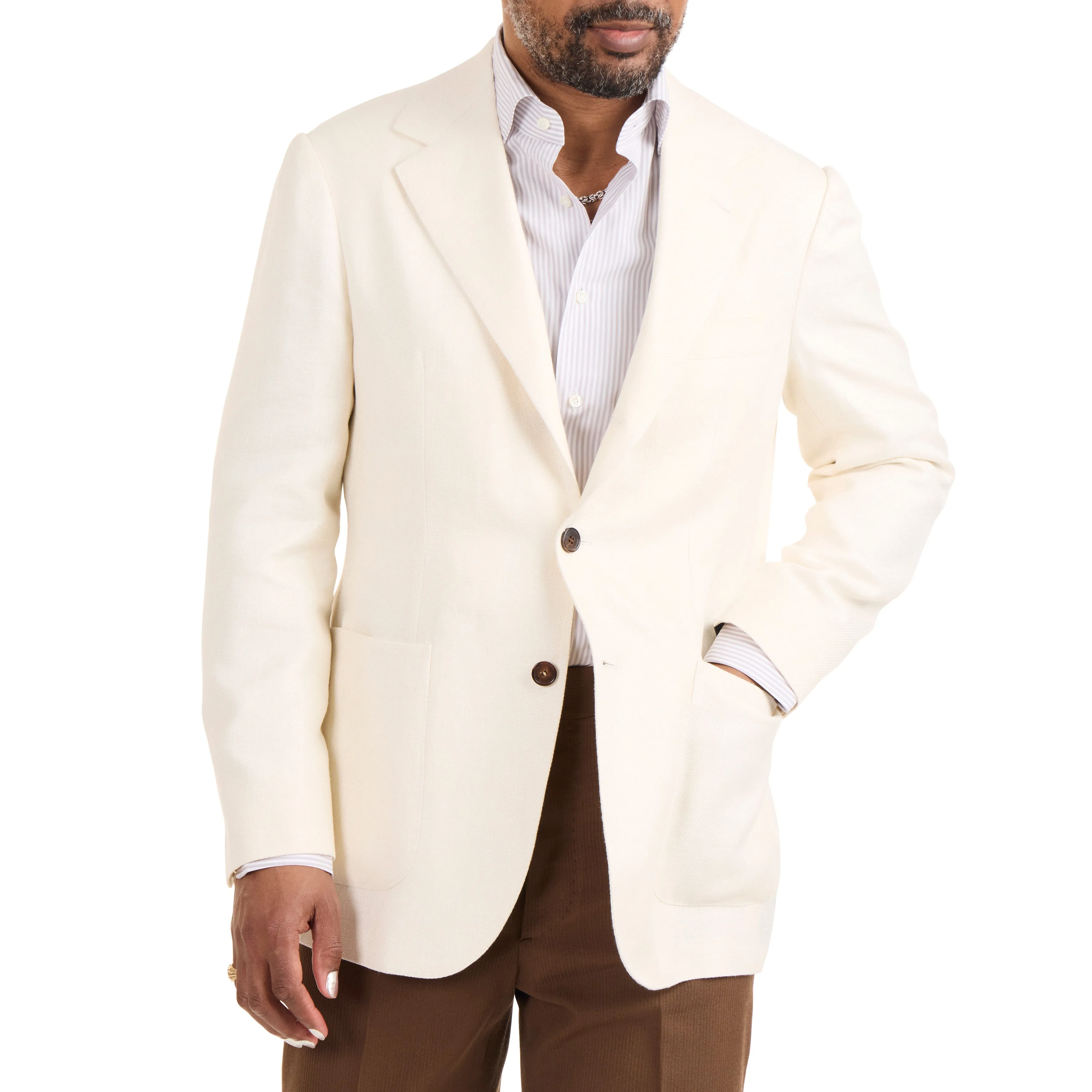 Linen/Silk/Cotton Twill Model 103 Sport Coat