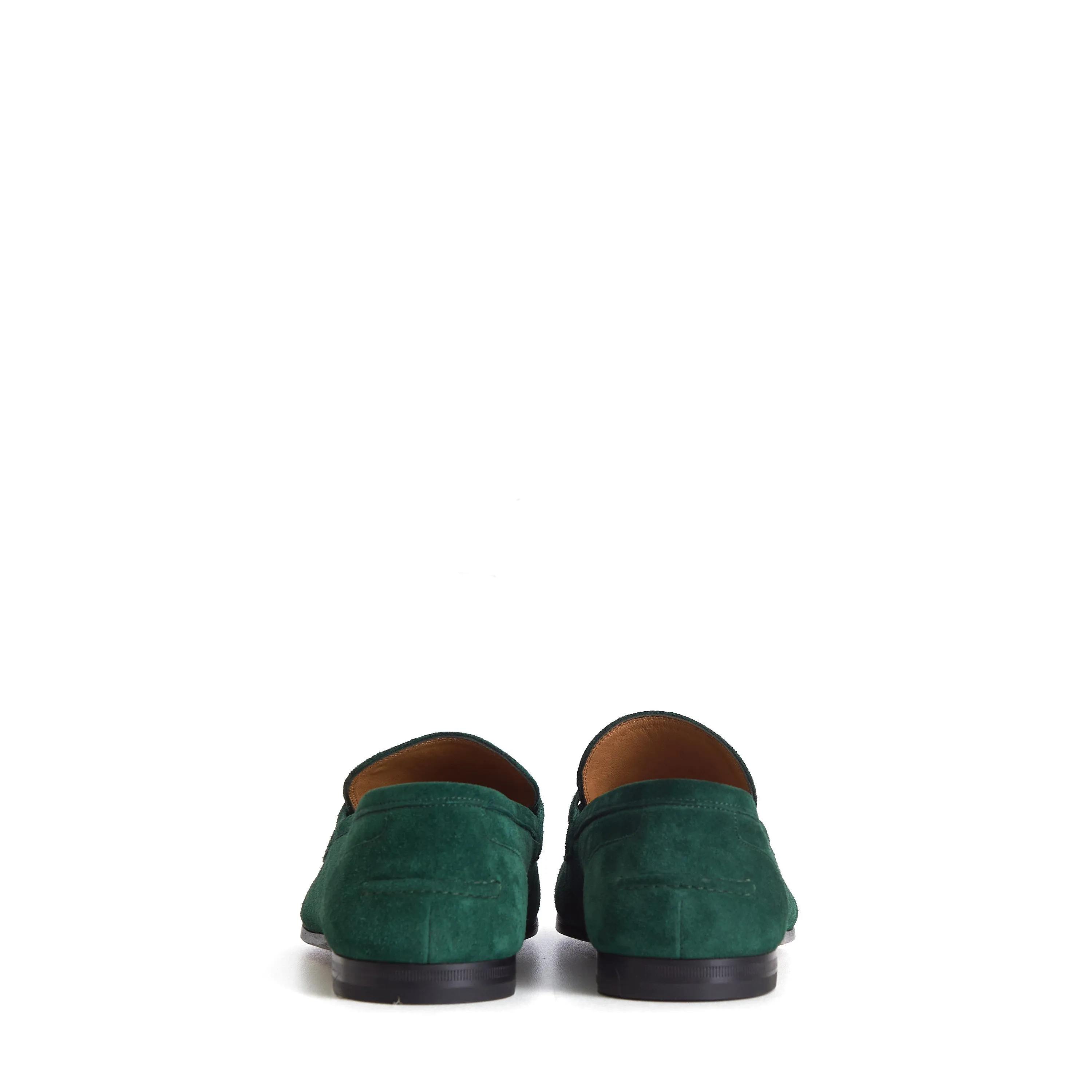 Men's Green Suede Jordaan Loafers - Horsebit