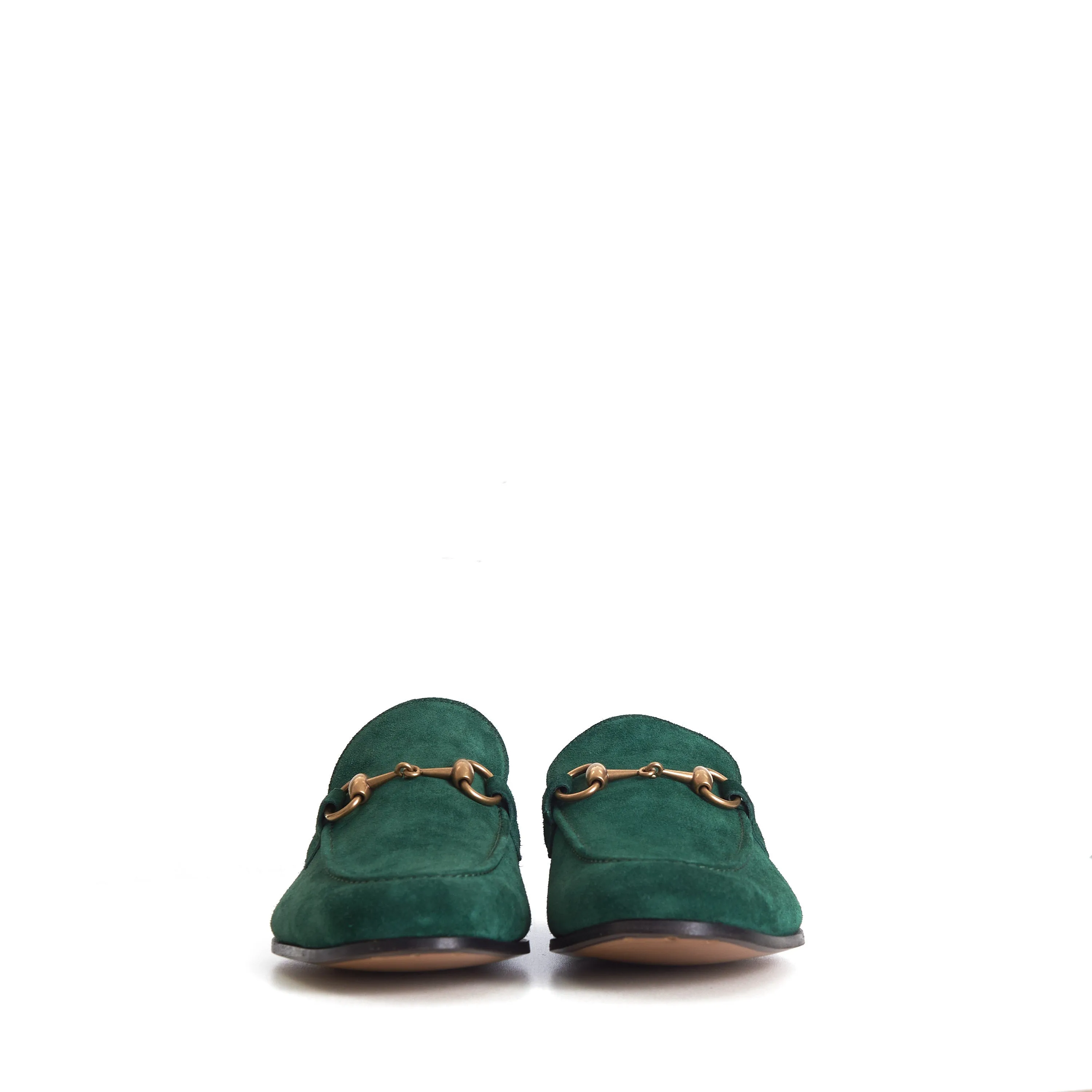 Men's Green Suede Jordaan Loafers - Horsebit