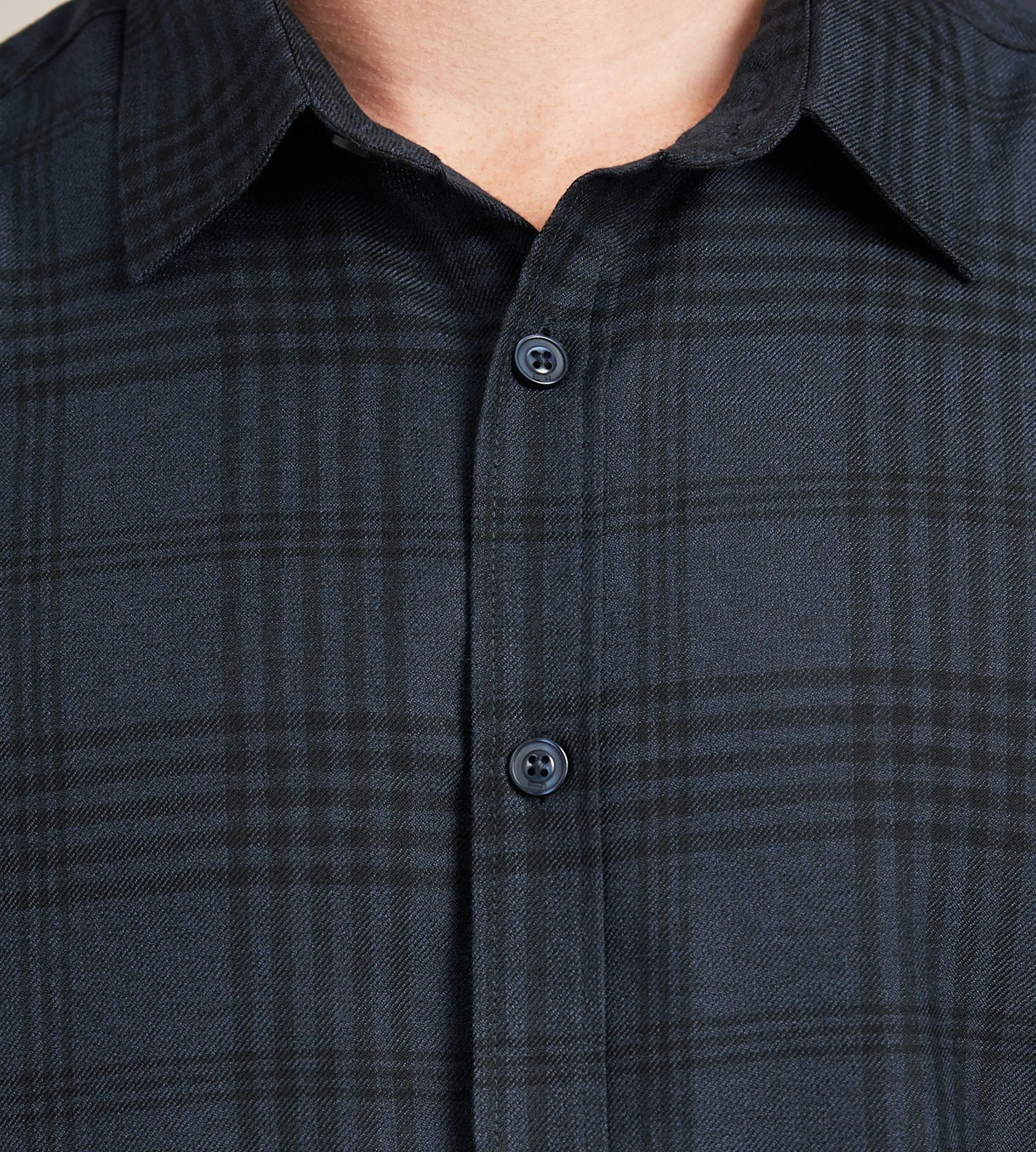 Modern Fit Long Sleeve Rayon Flannel Sport Shirt