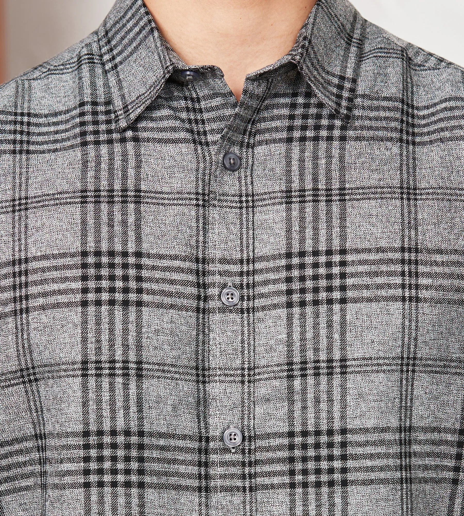 Modern Fit Long Sleeve Rayon Flannel Sport Shirt