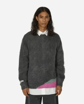 Mohair Knit Sweater Grey