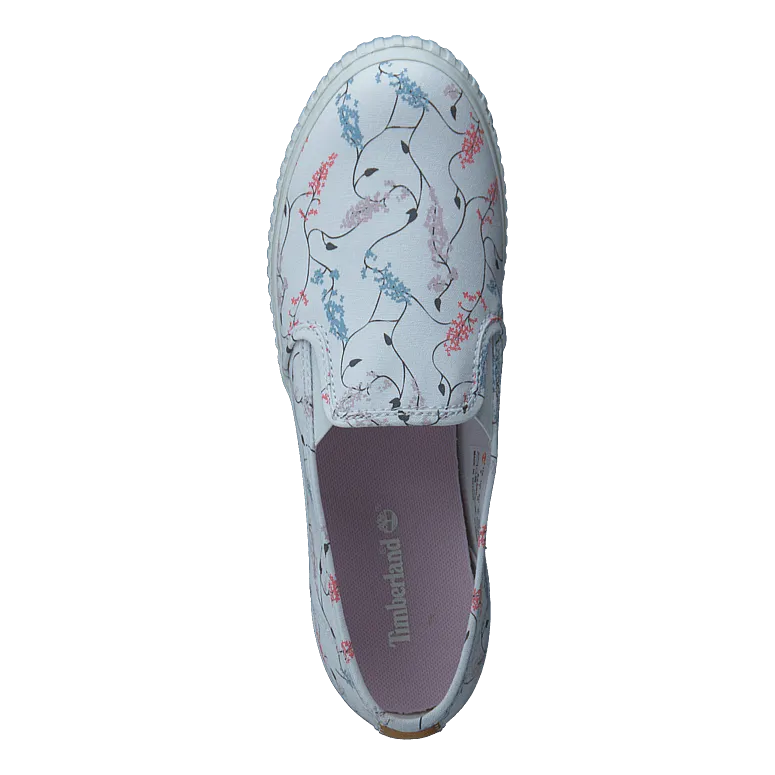 Newport Bay Bumper Toe Slip On White