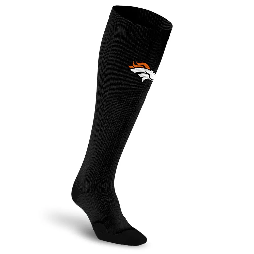 NFL Black Compression Socks, Denver Broncos