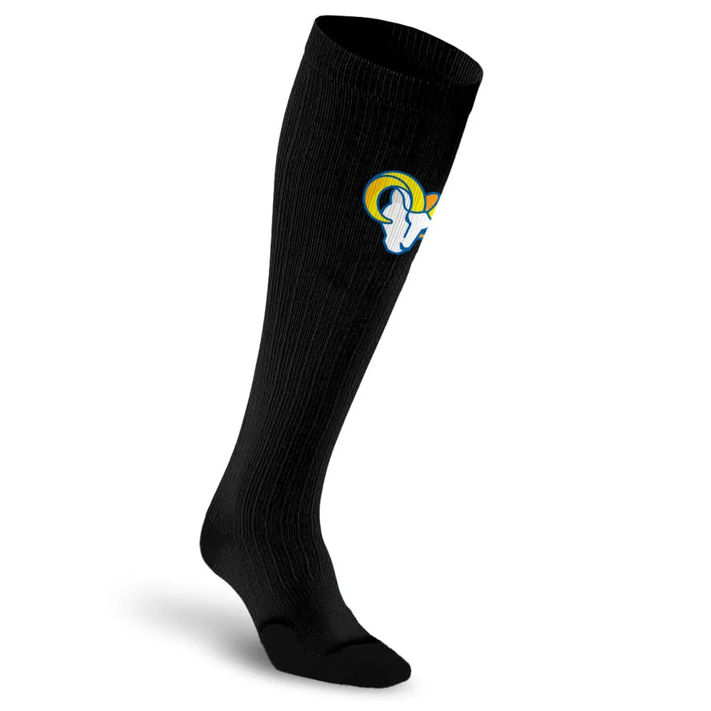 NFL Black Compression Socks, Los Angeles Rams