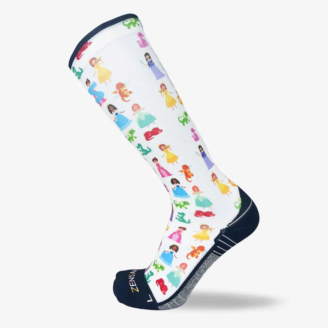 Princesses and Dragons Compression Socks (Knee-High)