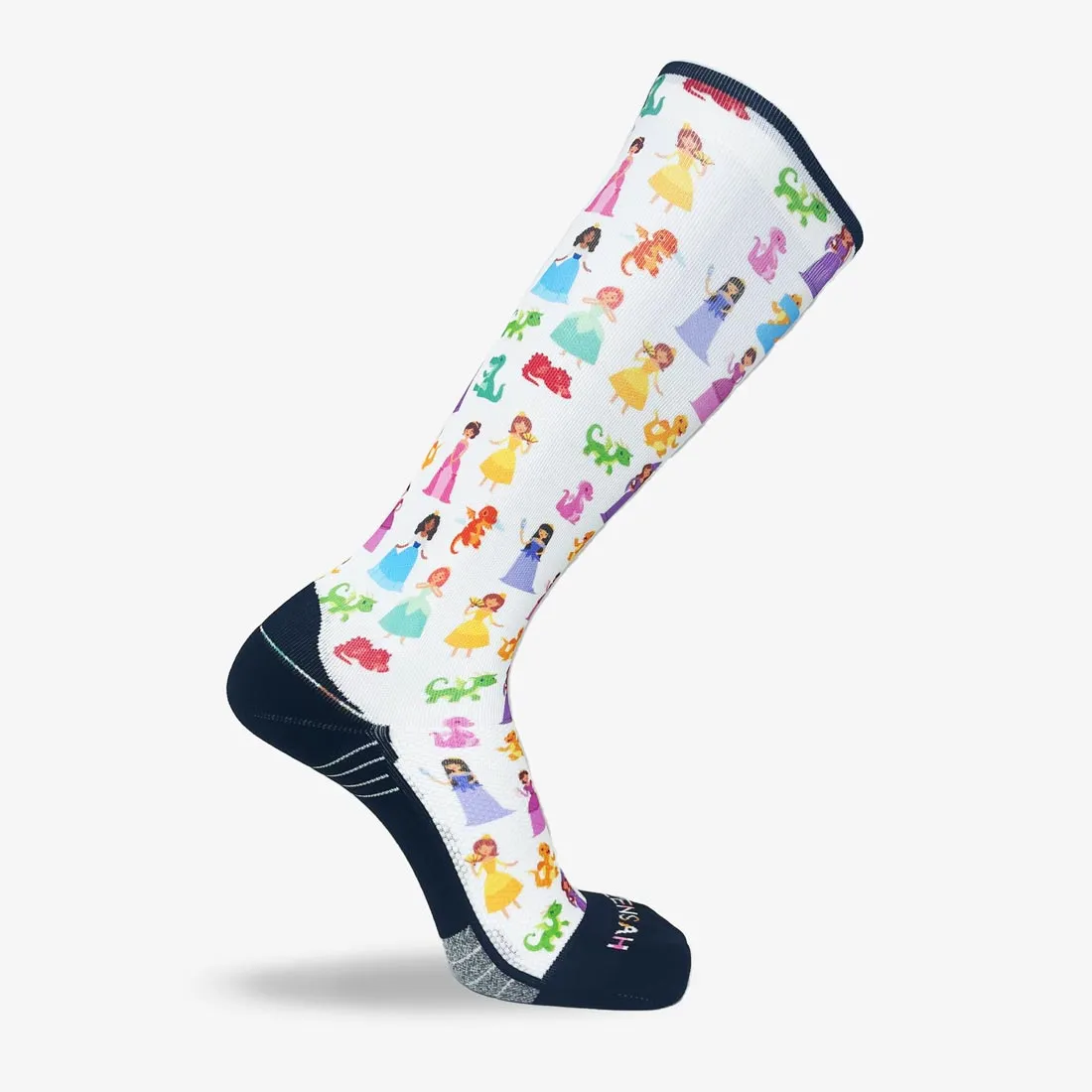 Princesses and Dragons Compression Socks (Knee-High)