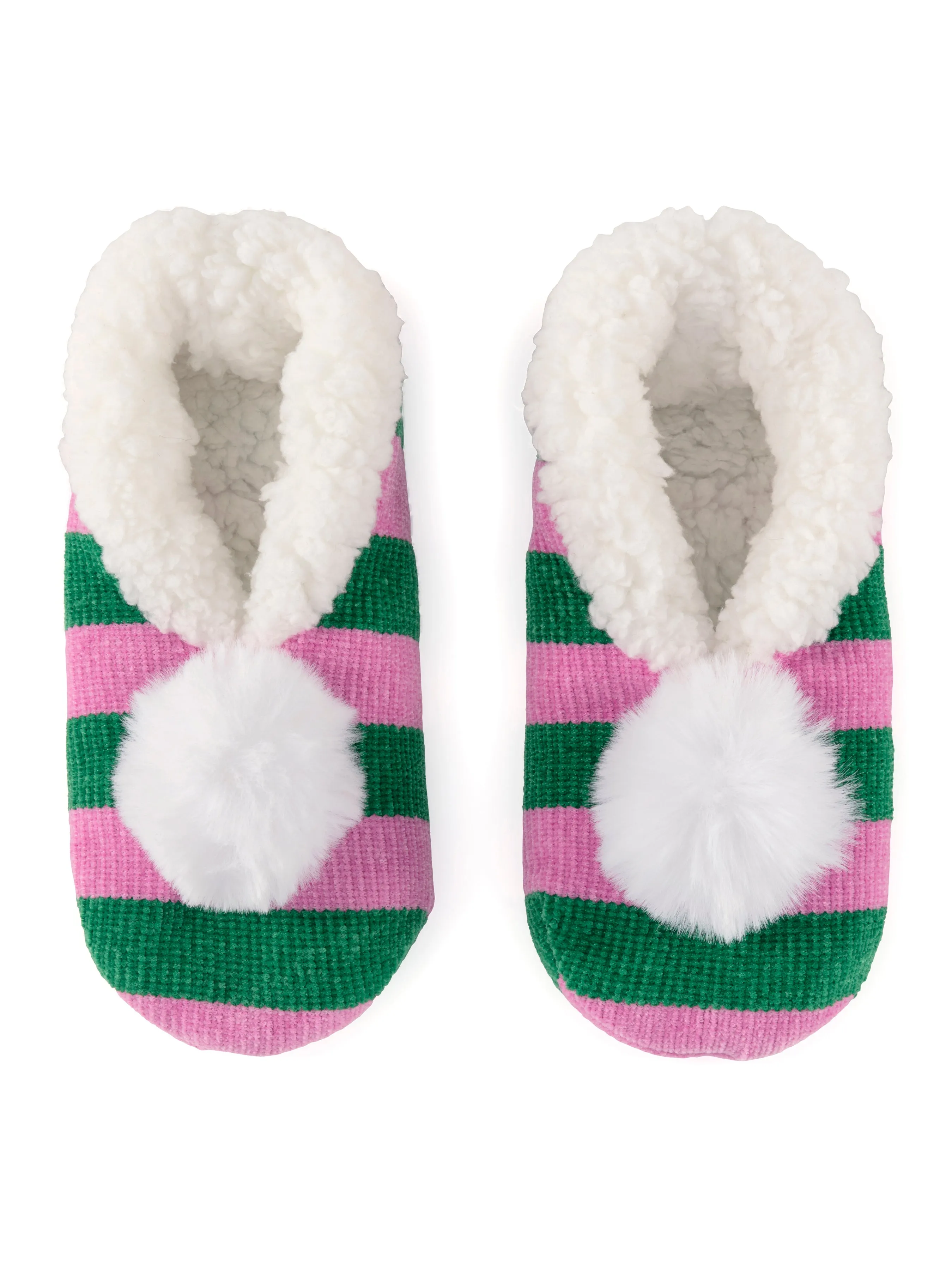 Shiraleah Arya Stripe Slippers, Green