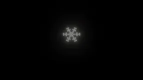 Snowflake animation - 50 drones