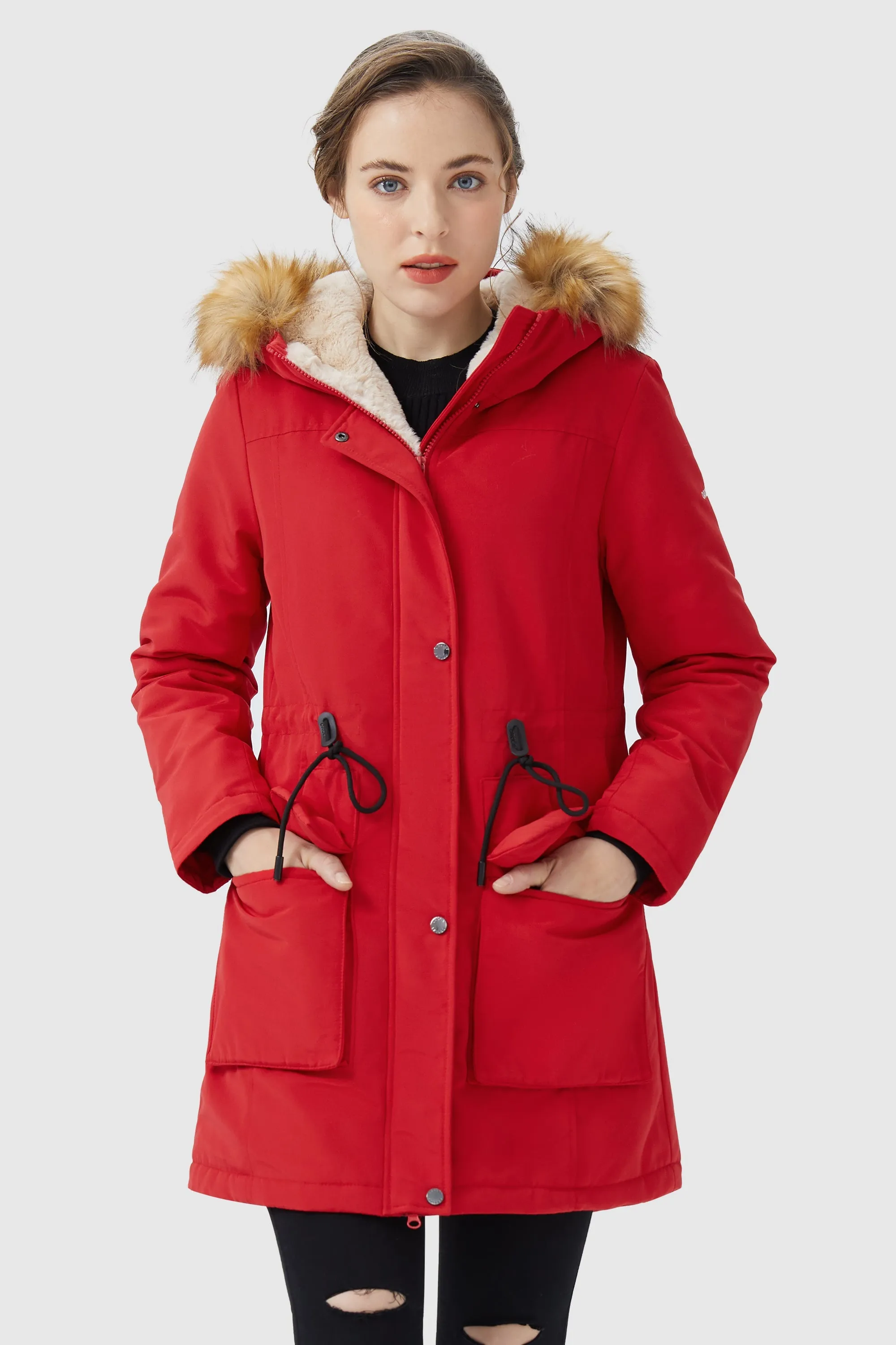 Thickened Fleece Lined Parka