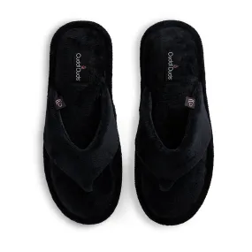 Velour Thong Slide Slipper