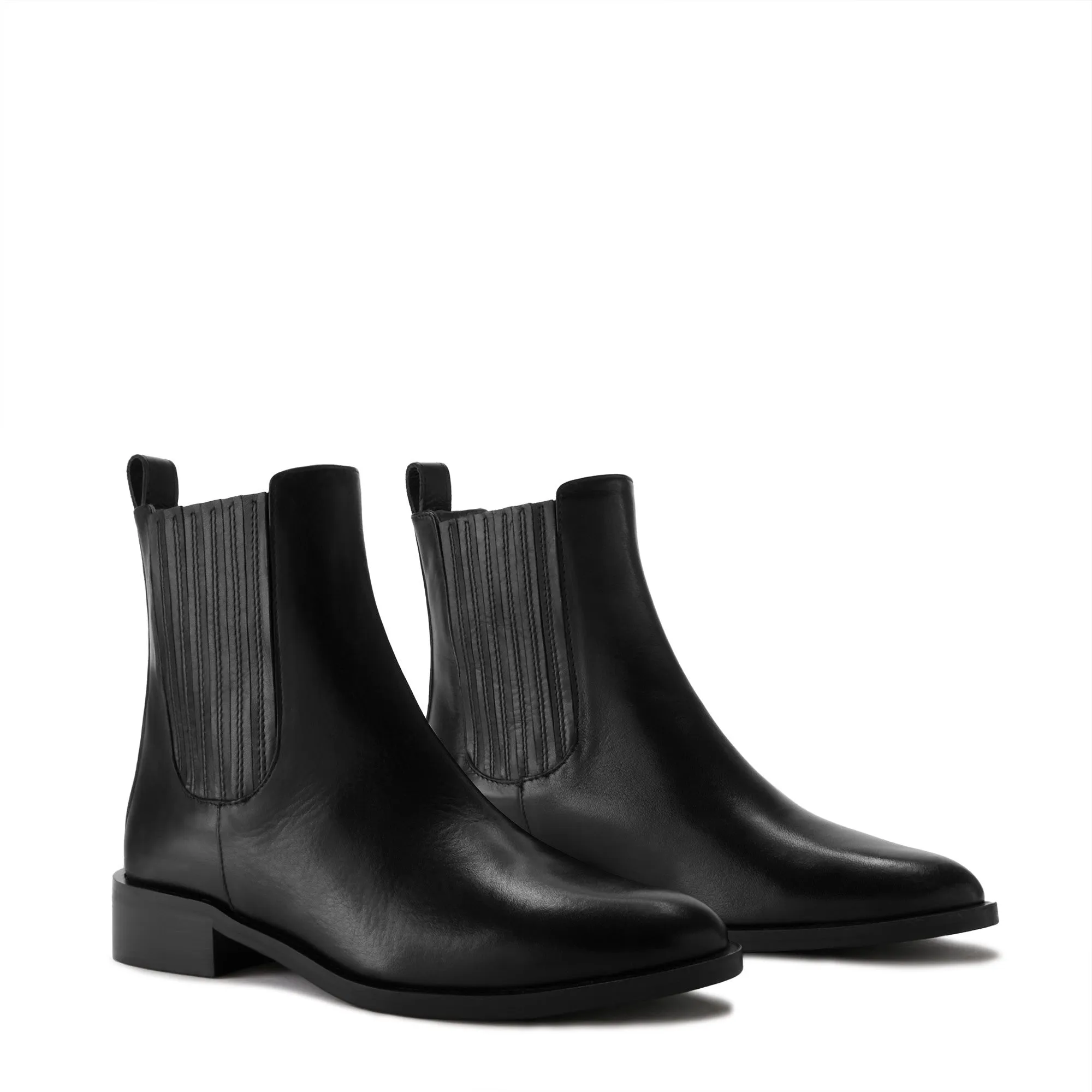 Vendôme Chey black calfskin leather chelsea boots