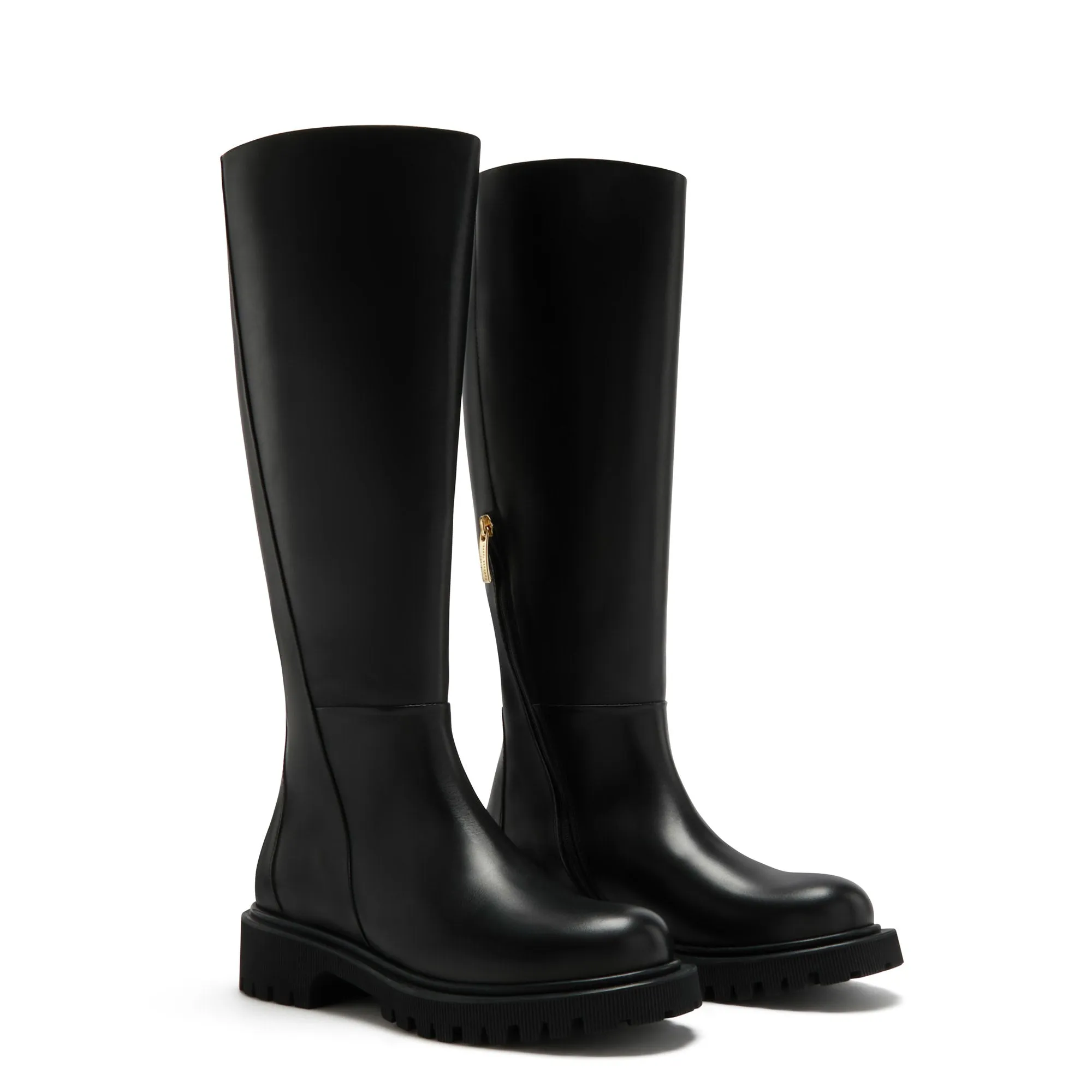 Vendôme Riva black calfskin leather boots