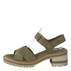 Violet Marsh Cross Band Olive Nubuck